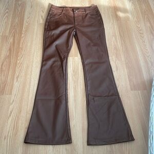 Forever 21 Faux Leather Flared Pants